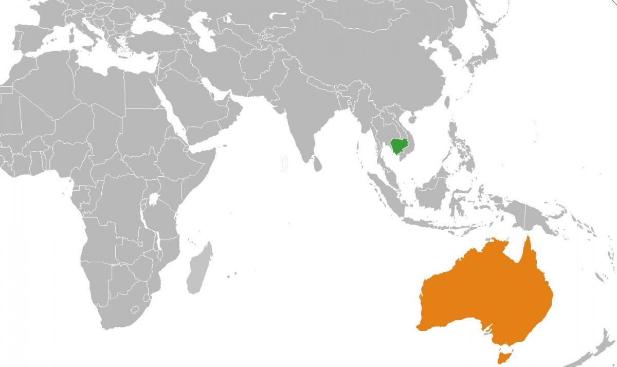 Kamboxhia hartë në hartë të botës